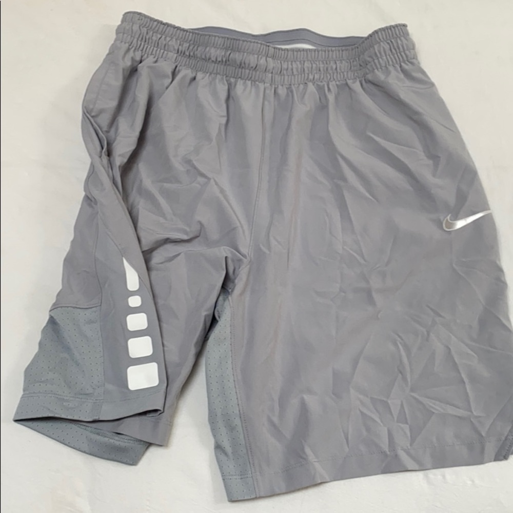Gray Nike Basketball Shorts
